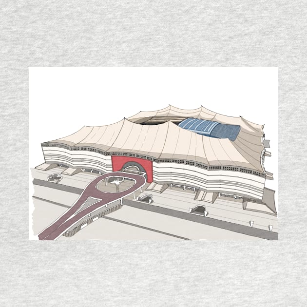 Sketching of Stadium Qatar by Roza@Artpage